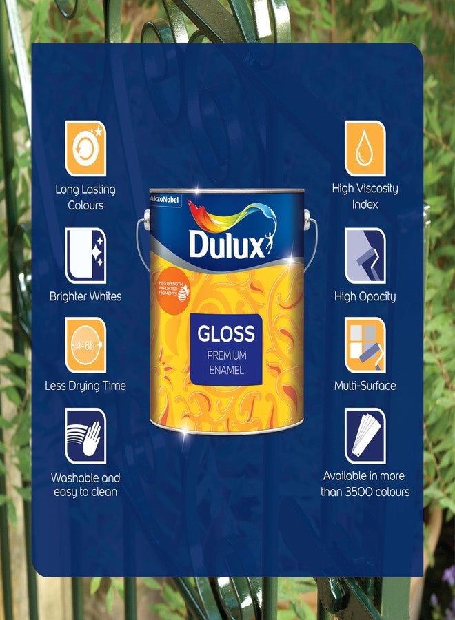 ديولكس دولوكس جلوس | طلاء مينا فاخر للديكور والحماية | مثالي لطلاء الأدوات المنزلية والأثاث المصنوع من الفولاذ والخشب والألومنيوم، 1 لتر، بني ذهبي - Image 4